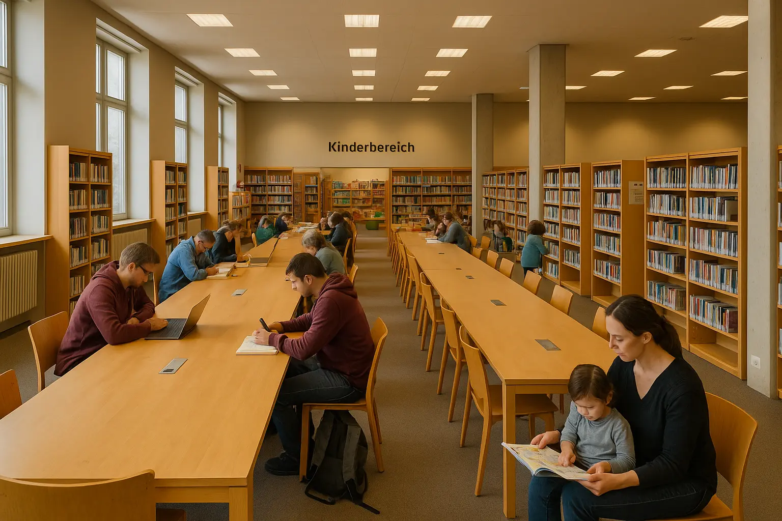 Kinderbereich in der Stadtbibliothek – Neukölln